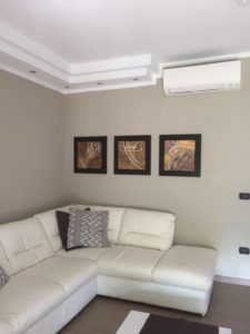 Split aria condizionata in soggiorno